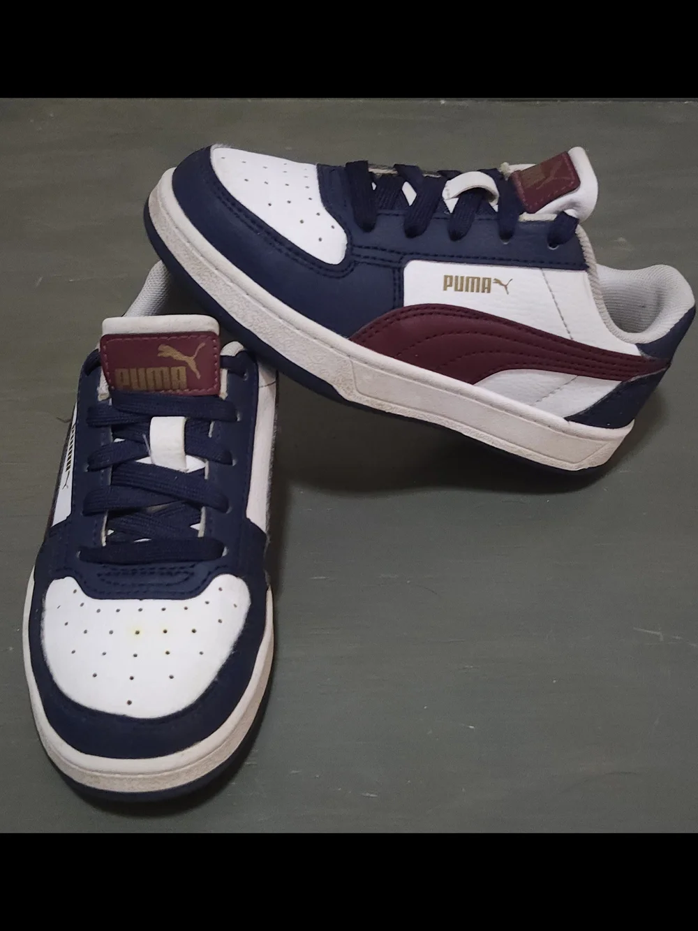 Puma Kids' White Black Green & White Maroon & Blue Classic Low-Top Sneakers